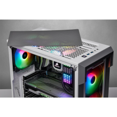 كيس كورسير اي كيو 220تي ار جي بي تي جي | CORSAIR ICUE 220T RGB TG CASE