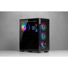 كيس كورسير اي كيو 220تي ار جي بي تي جي | CORSAIR ICUE 220T RGB TG CASE