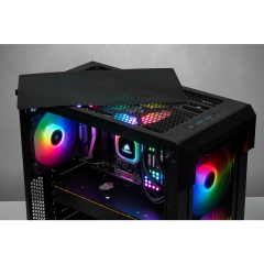 كيس كورسير اي كيو 220تي ار جي بي تي جي | CORSAIR ICUE 220T RGB TG CASE