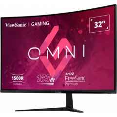 شاشة العاب فيوسونيك 32 انش منحنية 165 هيرتز | VIEW SONIC 32 CURVED - 165Hz - 1Ms