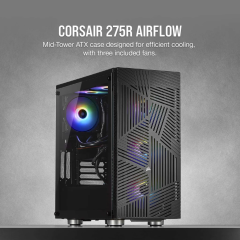 كيس كورسير 275 ار ايرفلو تي جي | CORSAIR 275R AIRFLOW TG CASE