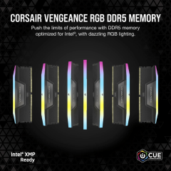 رام كورسير دي دي ار 5 ار جي بي 32جيجابايت 5200هيرتز | CORSAIR DDR5 RGB 32GB 2X16GB 5200MHz